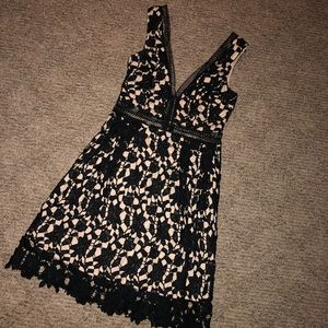 Black laced dress